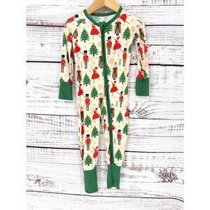 Millie + Roo Zip Bamboo Sleeper Convertible Holiday Nutcracker 12-18 Month NWOT